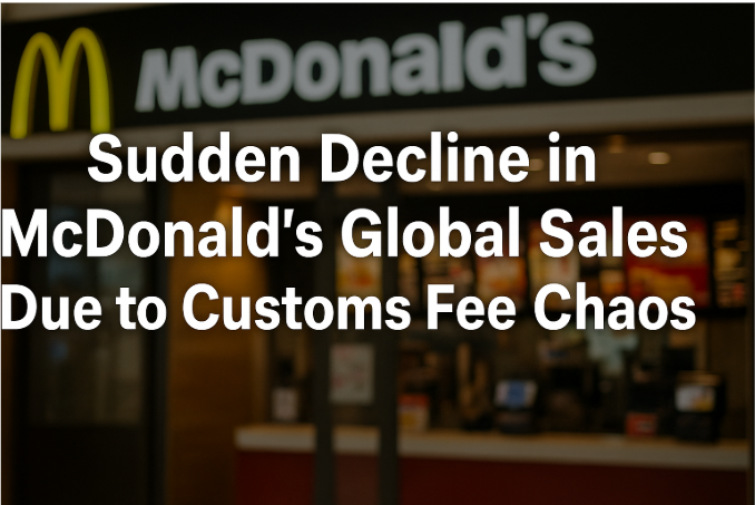 McDonald's की वैश्विक बिक्री में अचानक गिरावट: कस्टम शुल्क की अव्यवस्था बनी वजह